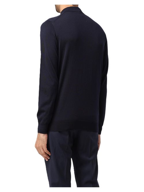 polo ml lana merino extrafine Drumohr | D0D145790 BLU